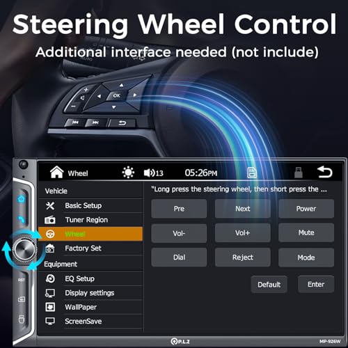 7" QLED Wireless Double Din Car Stereo (7 Inch Car Stereo)
