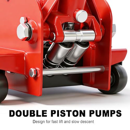3 Ton Floor Jack (3 Ton Dual Pump / Red)