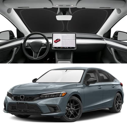 Custom Fit Windshield Sun Shade for Honda Civic 2022 (for 2022-2026 Honda Civic)