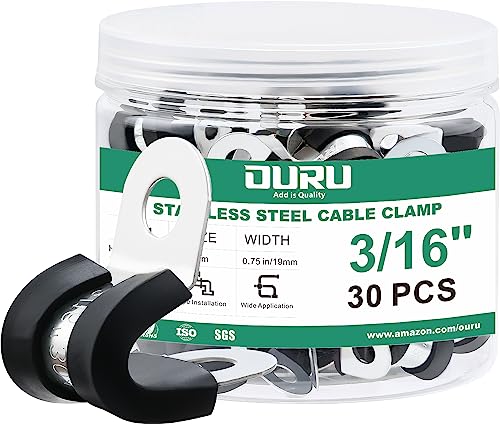 3 16 Inch Cable Clamps (30pcs - 3/16")