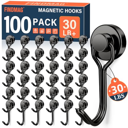 Magnetic Hooks (Black / 0.63in)