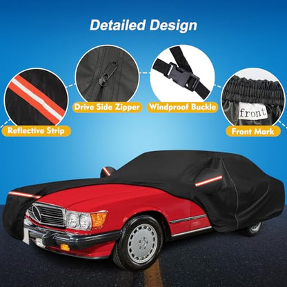 QUNSUNUS Car Cover for Mercedes Benz SL (for Benz SL-Class 1971-2002)