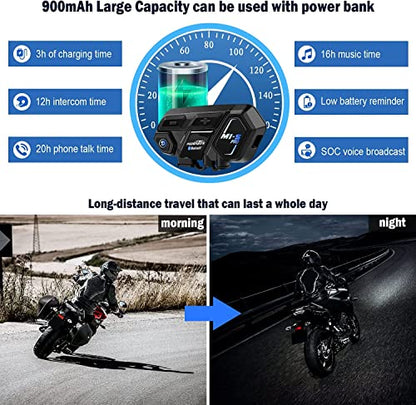 Motorcycle Bluetooth Intercom (M1-S PRO Dual Pack)