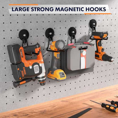 Upgraded Magnetic Garage Hooks (Black3pro)