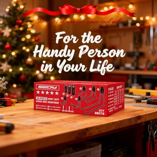 20 Pack Heavy Duty Garage Storage Hooks with Extension Cord Organizer (20-Pack Hooks + 6 Straps)