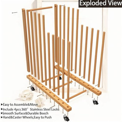 Large Art Storage Rack with Wheels