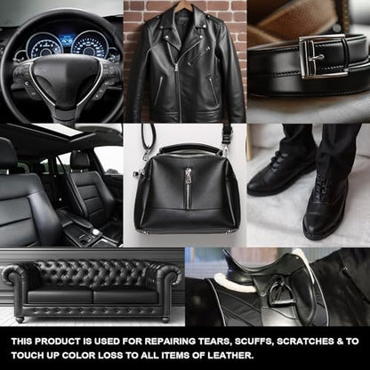 Black Leather Repair Kit (Black)