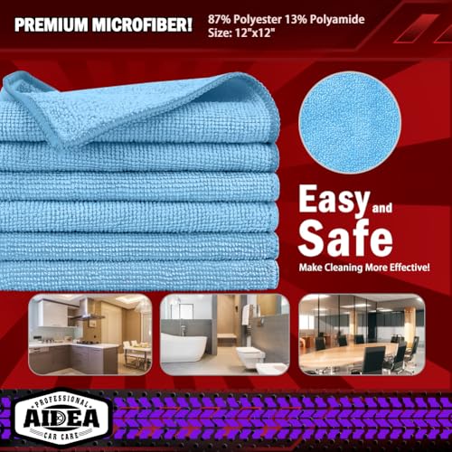 Microfiber Cleaning Cloth (Blue / 150PK)