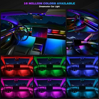 Dreamcolor Acrylic Interior Car LED Strip Light with Wireless APP (Dreamcolor 14 in 1)