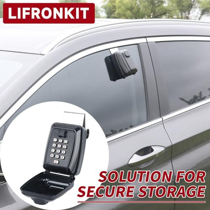 Car Window Lock Box for Turo (Key Lock Box - Black)
