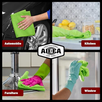 Microfiber Cleaning Cloth (Green / 10PK)