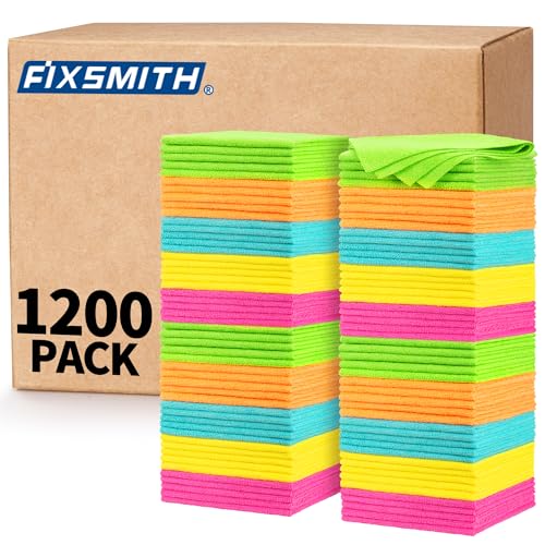 Microfiber Cleaning Cloth (1200PK / 5 Colors)
