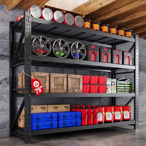 79”W Garage Shelving Heavy Duty