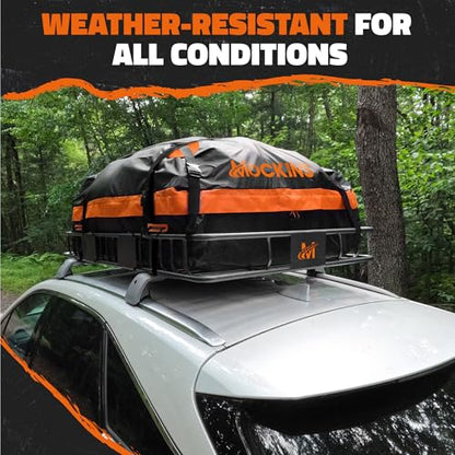 64"x39"x5" Extendable Roof Rack Cargo Carrier for Top of Vehicle (64"x39"x6" - 20 Cu.Ft. Bag)