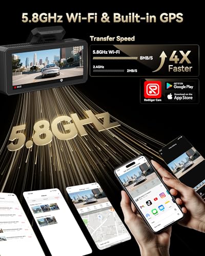 F77 4K+4K Dual Dash Cam for Cars (F77 V1(128GB eMMC))