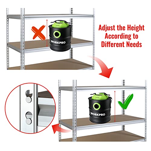 5 Tier Shelving Unit (48"W x 24"D x 72"H(Aluminum Finish))