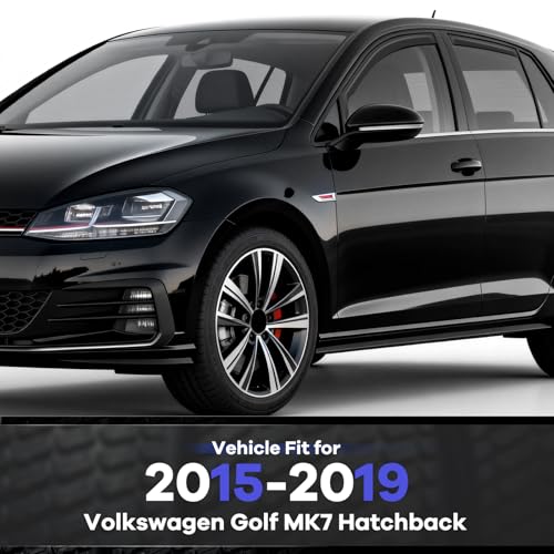 in Channel Rain Guards Fit for Volkswagen Golf MK7 Hatchback 2015 (For 2015-2019 Golf MK7 Hatchback)