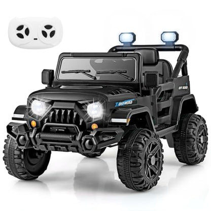 12V Kids Ride on Truck Car (Black)