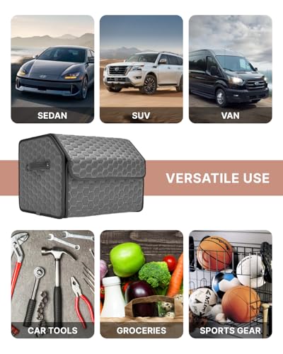 Trunk Organizer for SUV (Gray 17+21)
