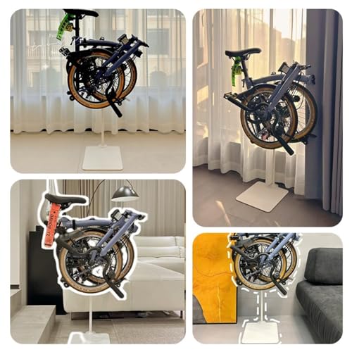 Carbon Steel Bike Stand (White / Trumpet)