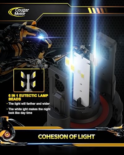 H13 Bulbs 9008 Fog Lights 6500K White Non (H13)