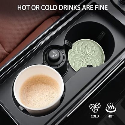 Car Coasters for Cup Holders [4 Pack] (4pack-desert Sage)