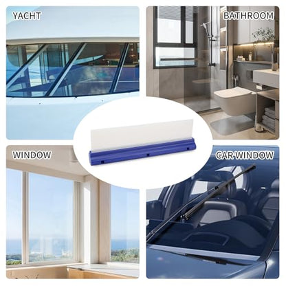 2 Pack 12inch car Squeegee (Blue-2p)
