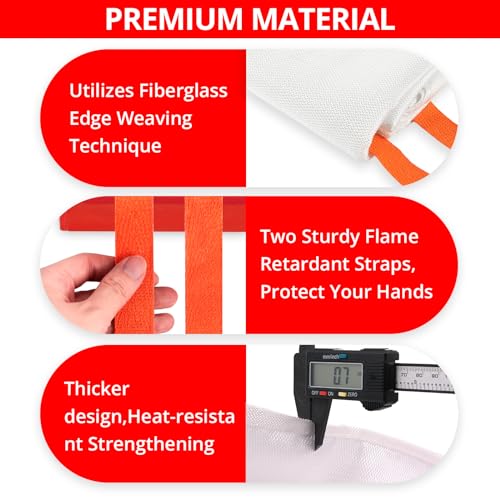 Emergency Fire Blanket for Home (60"x60")