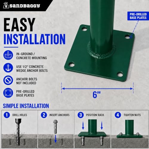 U Shaped Bike Rack (Green)