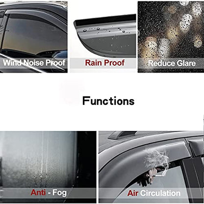Window Visors Rain Guards for 2011 (11-20 Outlander)