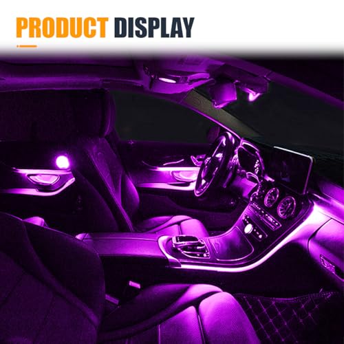 EL Wire Interior Car LED Strip Lights (Purple)