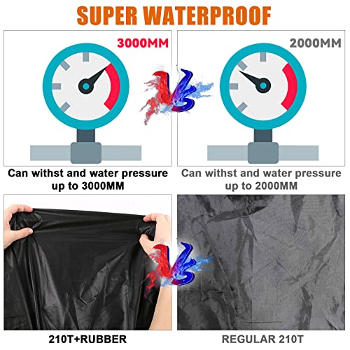 Waterproof Car Cover for VW Bus T1 T2 T3 Vanagon 50 (1950-1992 VW Bus T1 T2 T3-Black)