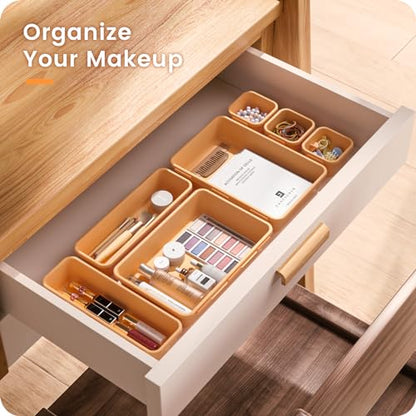 Tool Box Organizer Tray Divider Set Drawer Organizer (5 Size / Orange)