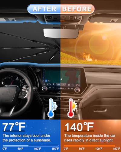 for 2026 Lexus TX 350 Car Windshield Sun Shade Umbrella (2025 2026 TX 350/500h/550h+)