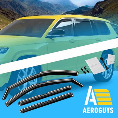 Extra Durable Window Deflectors in (For Jeep Grand Cherokee L 21-26)