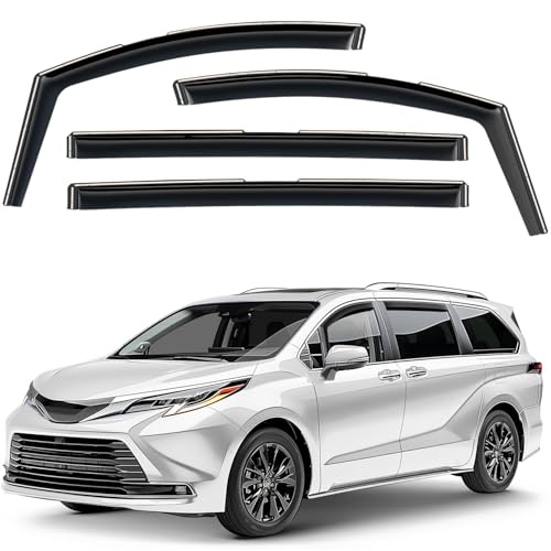 Window Deflectors Smoke Tinted In (For Sienna 21-26)