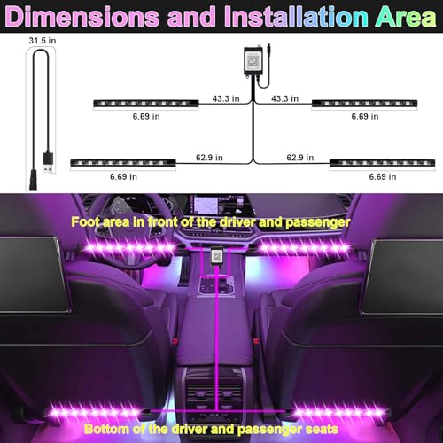Car Interior Lights (USB Adapter*2)