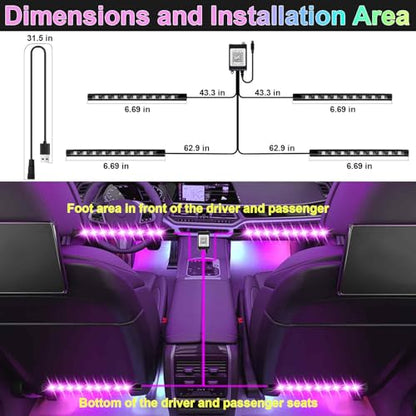 Car Interior Lights (USB Adapter*2)