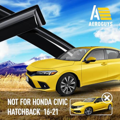 Extra Durable Window Deflectors Tape (For Honda Civic 22-26 Hatchback)
