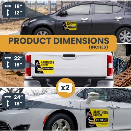 Builder and Contractor Customizable Car Magnets and Decals (18"x24"- Builder)