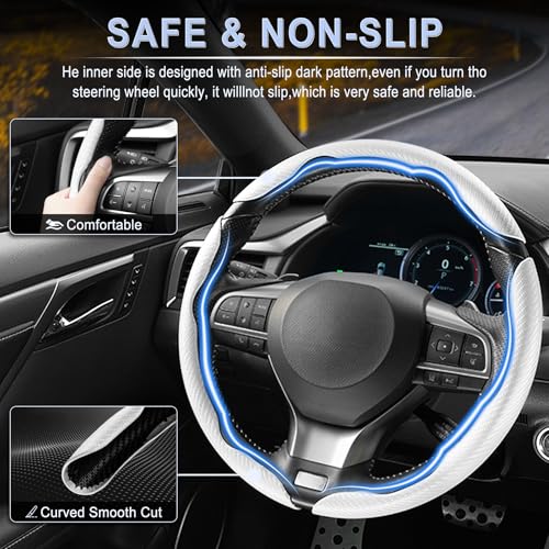 3pcs Carbon Fiber Anti (White / Universal (3pcs))