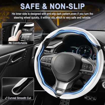 3pcs Carbon Fiber Anti (White / Universal (3pcs))