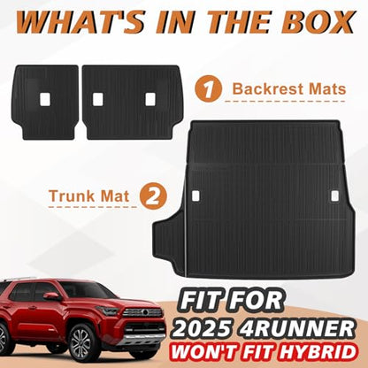 Trunk &Seatback Mat for 2025 2026 4Runner (4Runner | 5-Seat | 2025+)