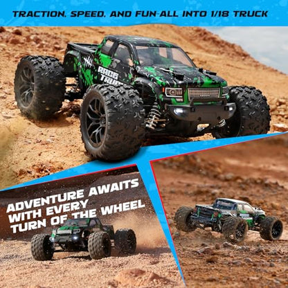 18859 1 18 Scale All Terrain RC Car (Green-black)
