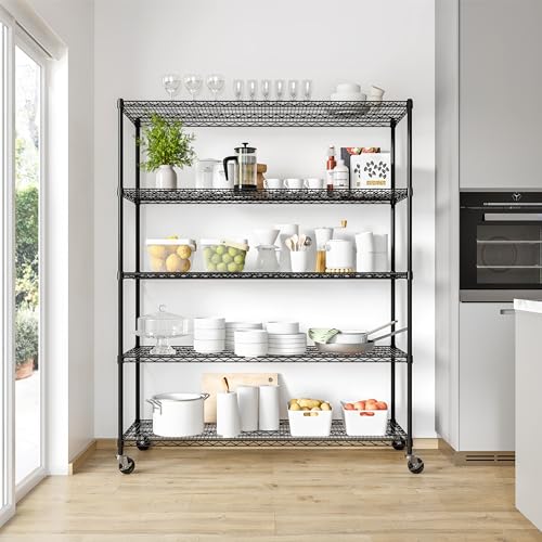 UltraDurable 5 (Black / 5-Tier Shelving, 60" W x 24" D)