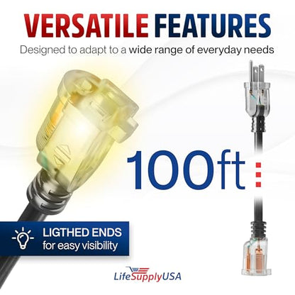 100ft Outdoor (100 FT / 12AWG / Black)