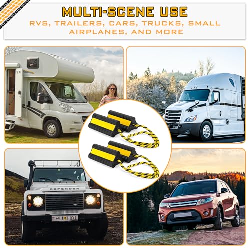 4 Pair Heavy Duty Wheel Chocks for RV Trailer