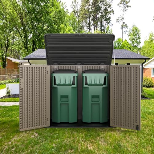 Storage Shed Weather Resistance (coffee / Extra Large-48 cu ft)