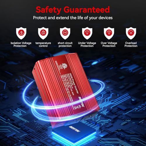 300W Car Power Inverter (Red)