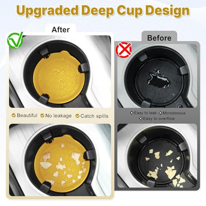 Car Cup Holder Coaster (Yellow)